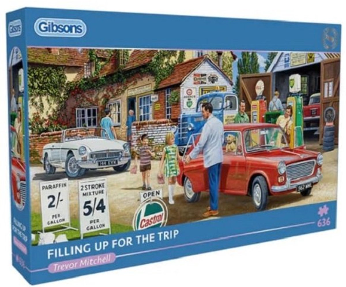 Gibsons - fare il pieno per il viaggio (di trevor mitchell) - 636 pezzi 69×32 cm (l×a) - puzzle panoramico