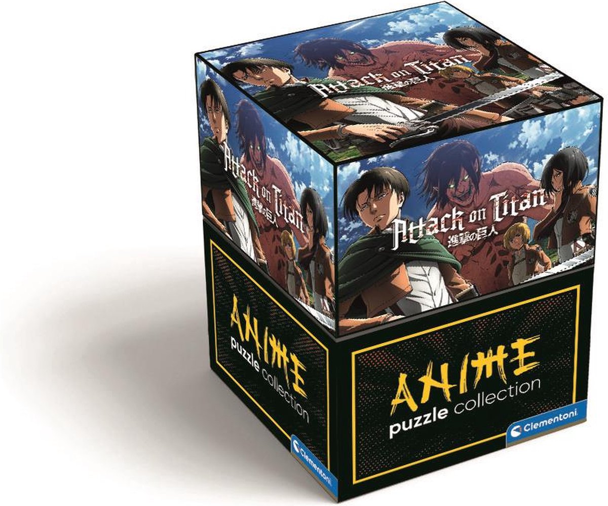 Clementoni - puzzel 500 stukjes high quality collection anime - cube - attack on titan, puzzel voor volwassenen en kinderen, 14-99 jaar, 35139