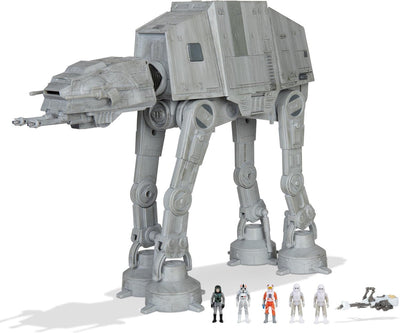 Jazwares star wars micro galaxy squadron at-at walker - vehículo de 25 cm con sonido - más de 8 años