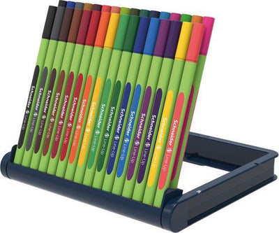 Instrumentos de escritura Schneider schneider fineliner - gama - ancho de trazo 0,4 mm - surtido de 32 piezas incl. 2x toque de alineación gratuito - s-191091