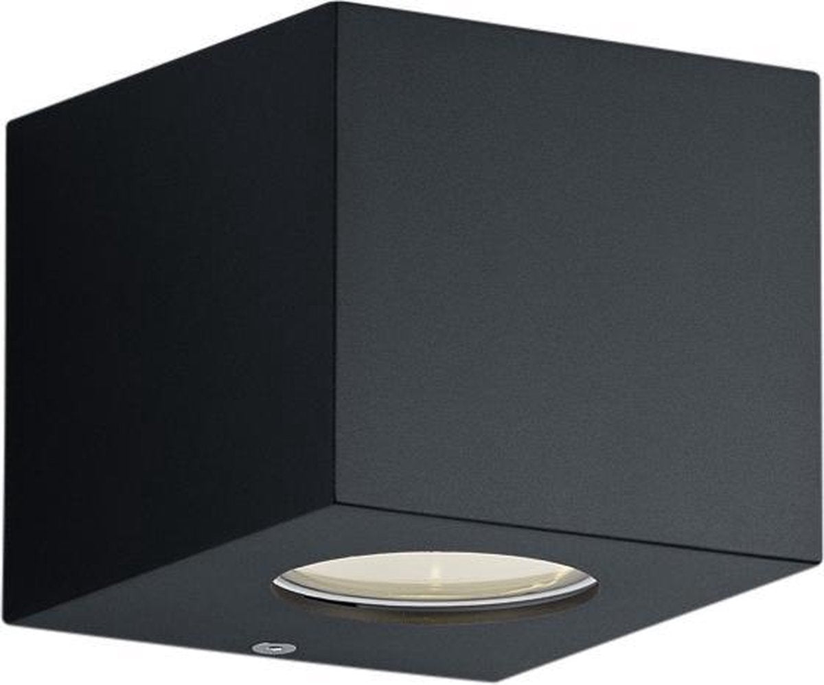 Rl live your light reality cordoba - lampada da parete - nero opaco - incl. 2x smd 2w - illuminazione esterna - ip44