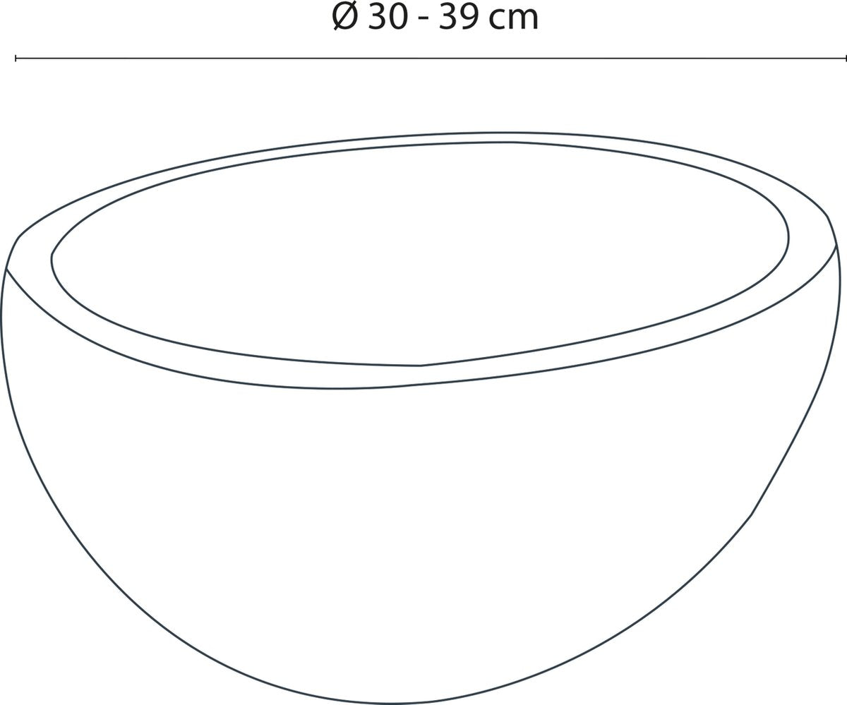 Lavabo Differnz nusa - piedra de río - ã˜ 30-39 cm