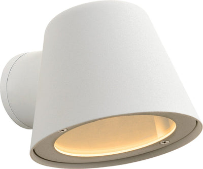 Lucide dingo-led - lampada da parete interni esterni - led dimmerabile - gu10 - 1x5w 3000k - ip44 - bianco