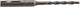 Wolfcraft - punta per calcestruzzo 4 mm - sds quick - metallo duro per punte per calcestruzzo - lunghezza 85 mm - 7760000