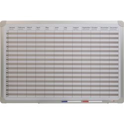 Jaarplanner desq 4123 metaal wit