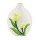 Dijk natural collections vaas keramiek met tulp h17,4cm