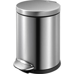 Eko cubo de basura con pedal 31667659 acero inoxidable (acero inoxidable) plateado
