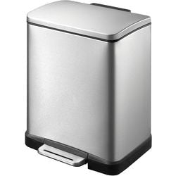 Eko cubo de basura con pedal 31669998 acero inoxidable (acero inoxidable) plata