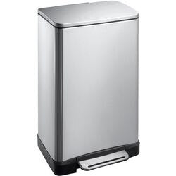 Eko cubo de basura con pedal 31700981 acero inoxidable (acero inoxidable) plata