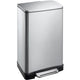Eko cubo de basura con pedal 31700981 acero inoxidable (acero inoxidable) plata