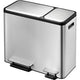 Eko Eko Pedal Bin Ecocasa 30+15 L Matzilverkleg