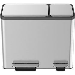 EKO EKO Pedal bin ecocasa 3x15 L Mat silver -colored