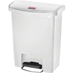 Pattumiera a pedale Rubbermaid 76223996 polietilene bianco