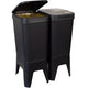 Bonton prullenbak 92012718 gerecycled polypropyleen grijs