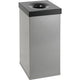 Papelera Dutchdesign 31002443 aluminio con recubrimiento en polvo gris