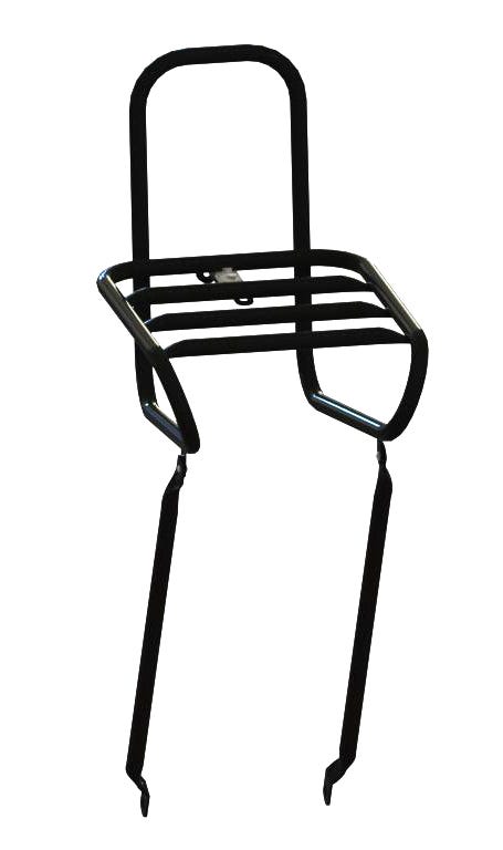 Carrier anteriore steco liscio nero 25 cm