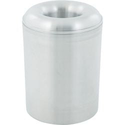 Cubo de basura con pieza en V 31051496 aluminio plateado
