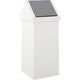 Papelera Dutchdesign 31004737 aluminio con recubrimiento en polvo blanco