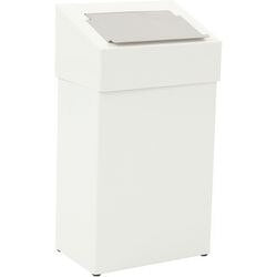 Dutchdesign prullenbak 31650019 gepoedercoat aluminium wit