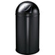 Eko Eko Waste Bin con coperchio a pressione 40 l opachi neri