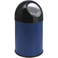 Cubo de basura con pieza en V 31023431 acero azul