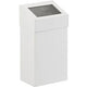 Papelera Dutchdesign 31021826 aluminio con recubrimiento en polvo blanco
