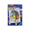 Ravensburger creart dipingi per numero: cavallo e gattino