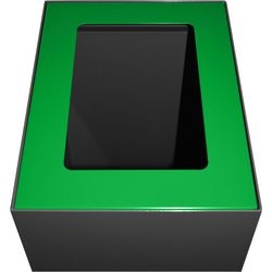 V-part deksel 31191215 gegalvaniseerd staal, gepoedercoat groen