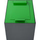 Tapa de pieza en V 31196210 acero galvanizado, con recubrimiento en polvo verde