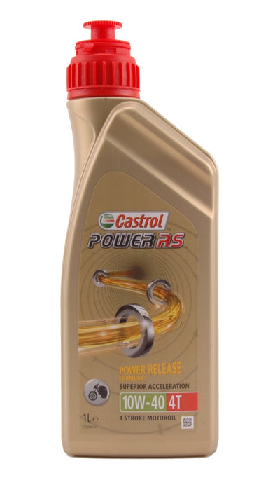 Castrol Oil Power Rs 4T 10W-40 bottiglia a 1 litro