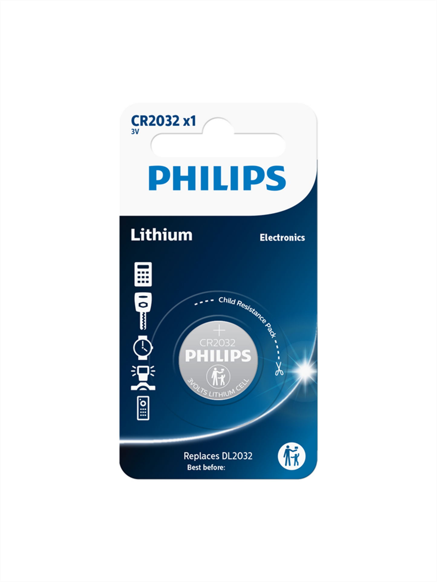 Batería varta philips litio cr2032 3v