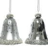Decoris Christmas Set orologio pendente set da 2 pezzi in argento