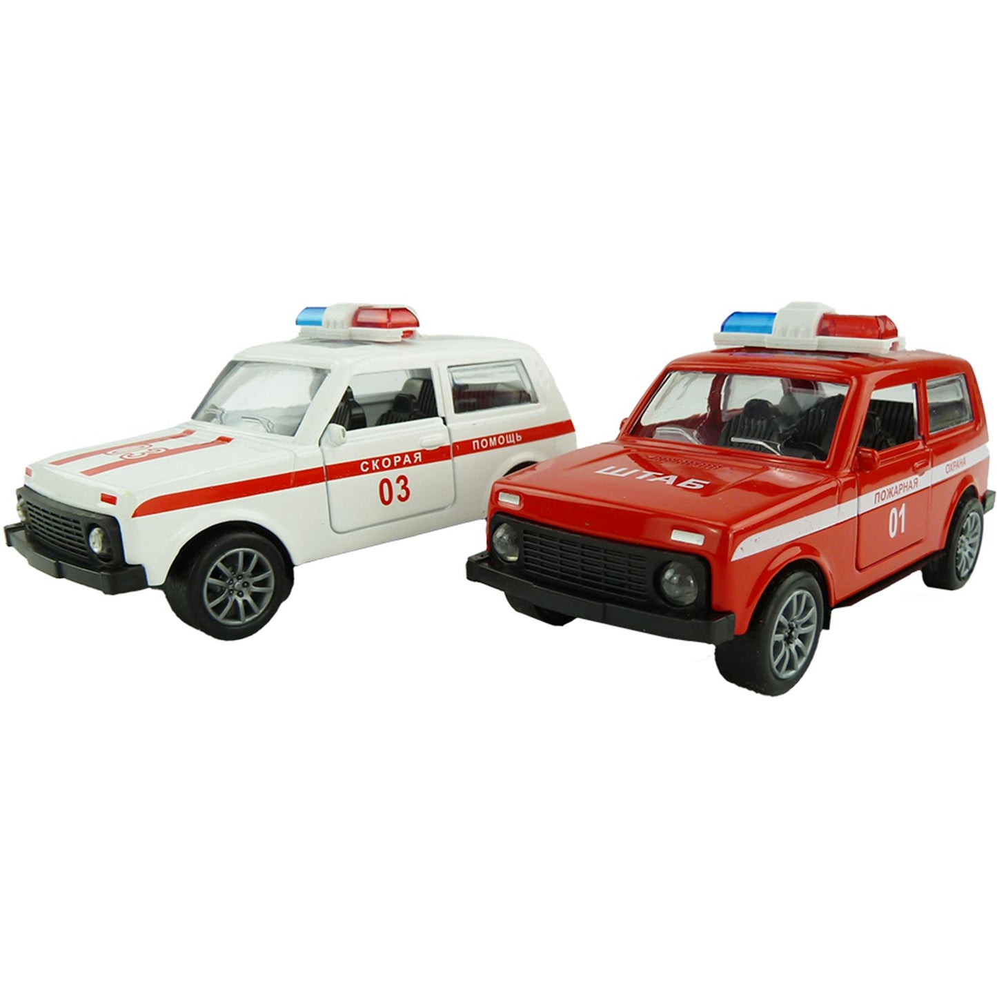 Jeep della polizia Aro tirare indietro 11 cm assortiti