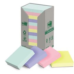 Pic post-it adesivi post-it riciclati 38 x 51 conf. 24 colori in cartoncino