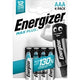 Energizer max plus lr03 aaa blister 4 stuks