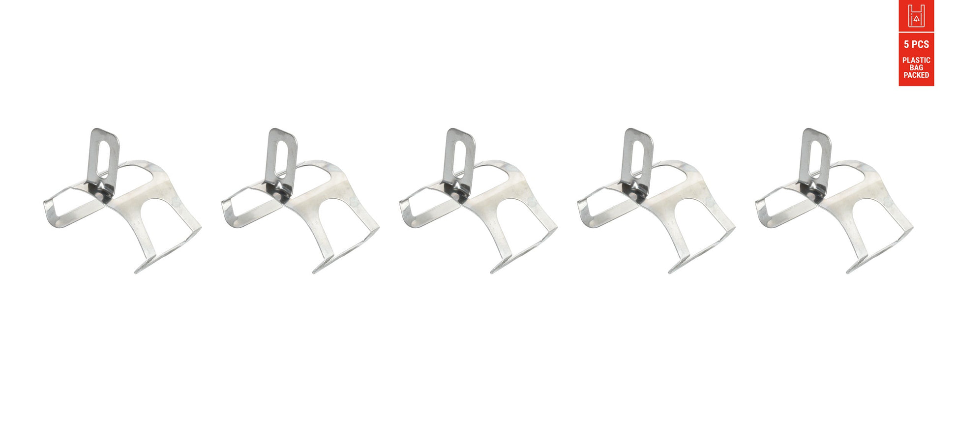 Eurofender Metal Fender Clip de 46 mm de guardabarros (5 piezas)