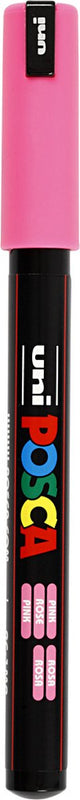 UNI-POSCA POSCA MARKER, AFM PC-1MR, spessore della linea 0,7 mm, extra-fine, rosa, 1 pezzo