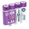 Ansmann ricaricabile pipistrello AA e USB-C