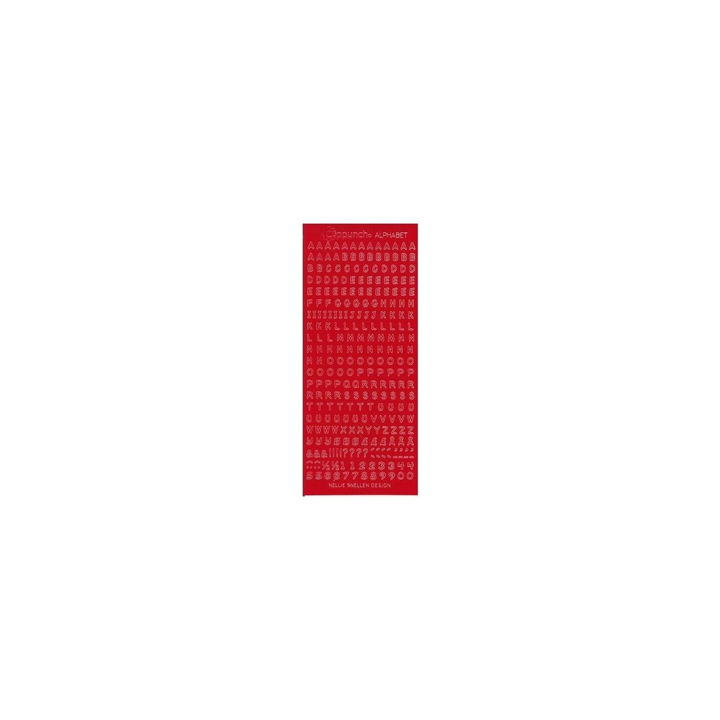 La elección de Nellie • pegatinas alfabeto rojo oscuro 10 piezas