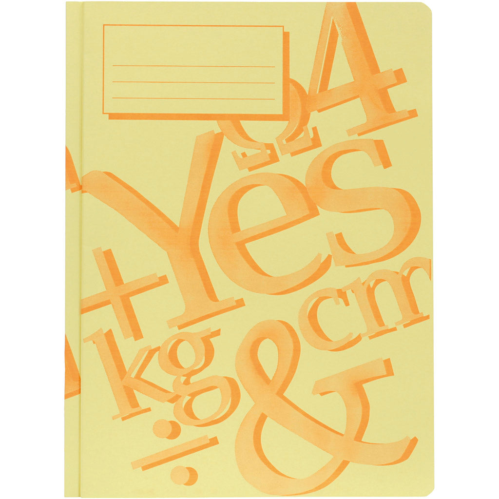 Workbook, a4, yellow, 100 piece 1 box