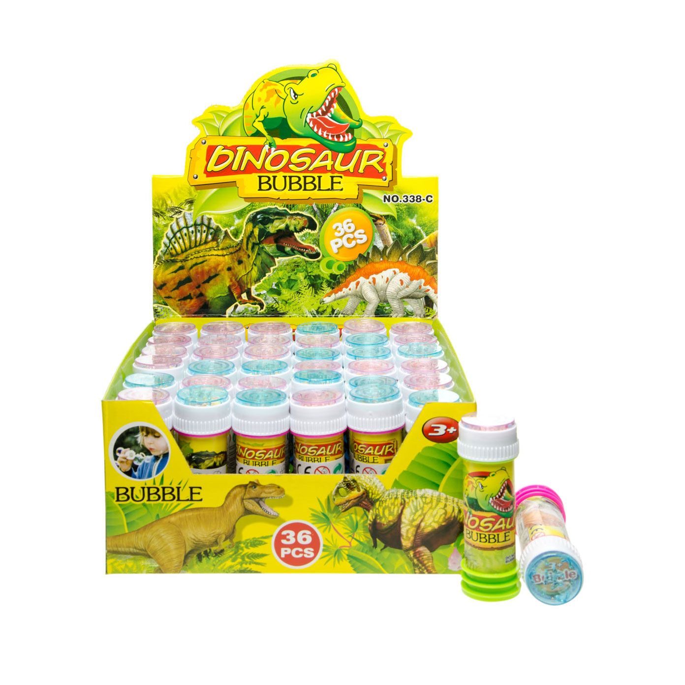 LG-Importaciones Bubble Blow Dino, 36pcs.