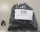 Hesling clip de montaje 16mm borde plástico negro taller (100)
