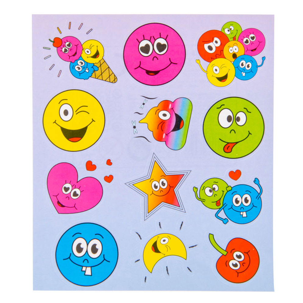 Duckiez stickervel gezichtjes