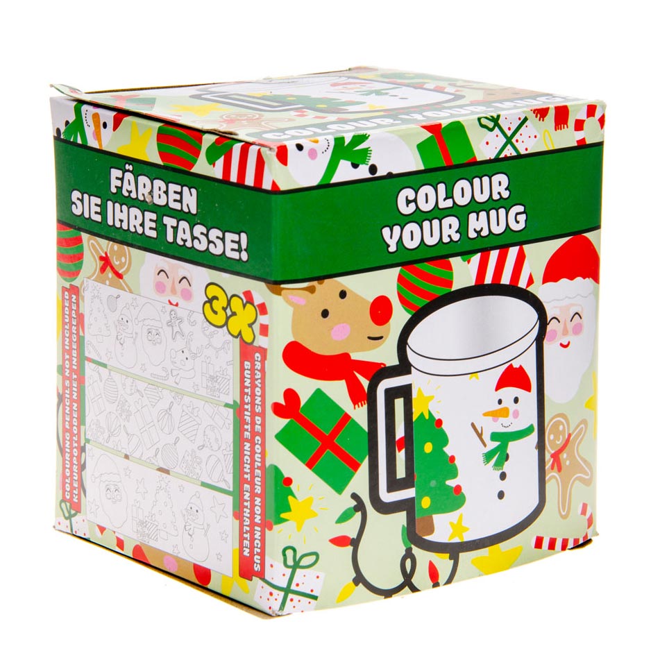 Colorea tu propia taza Navidad