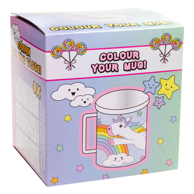Colorea tu propia taza de unicornio