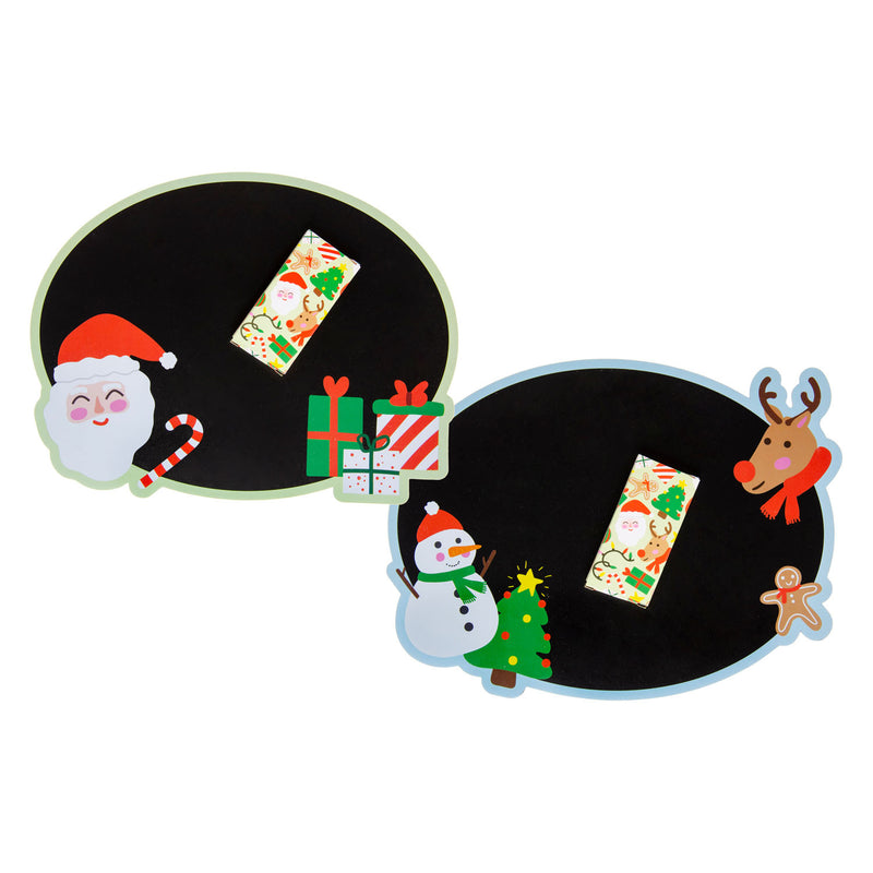LG Importa Navidad de pizarra, incluyendo tiza
