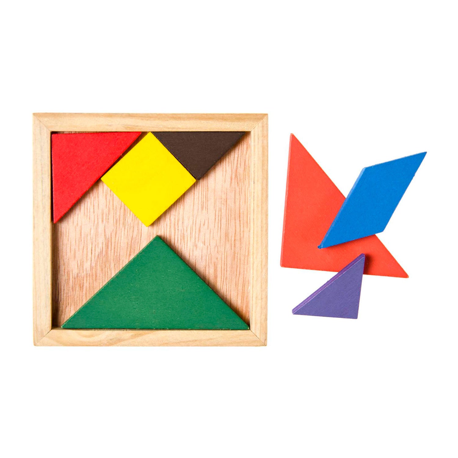 Duckiez Woodn Tangram Puzzle, 7st.