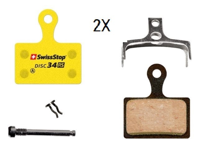 Swissstop 34 rs shimano trp tektro rever coppia pastiglie freno a disco fair