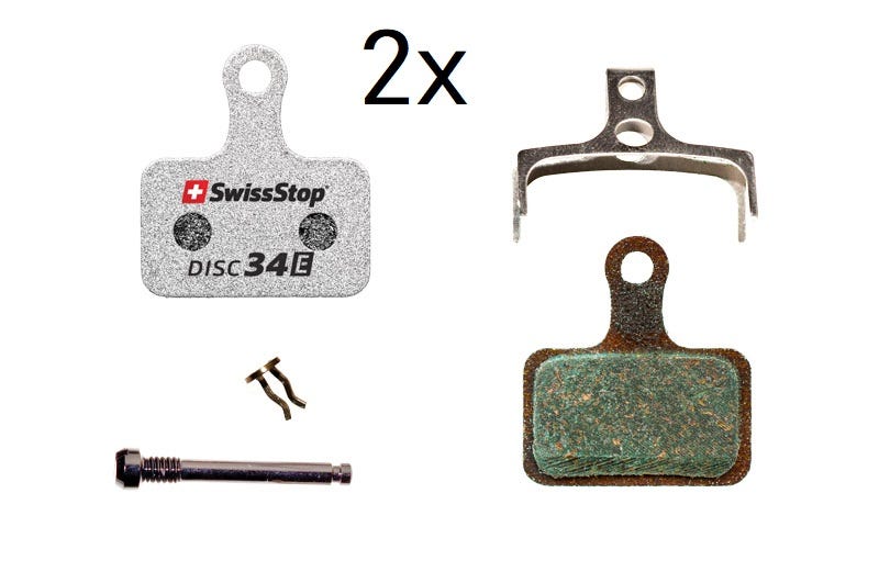 Par de pastillas de freno de disco para bicicletas eléctricas Swissstop 35 e sram avid fair