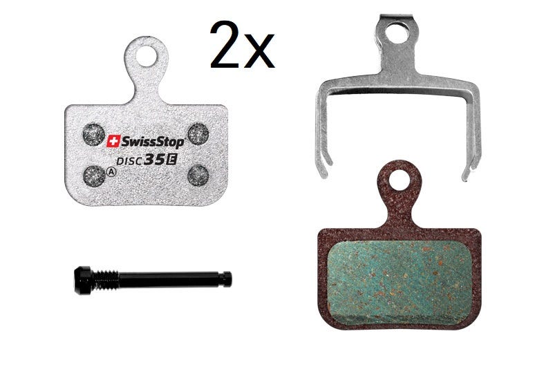 Par de pastillas de freno de disco para bicicleta eléctrica Swissstop 27 e shimano trp tektro fair